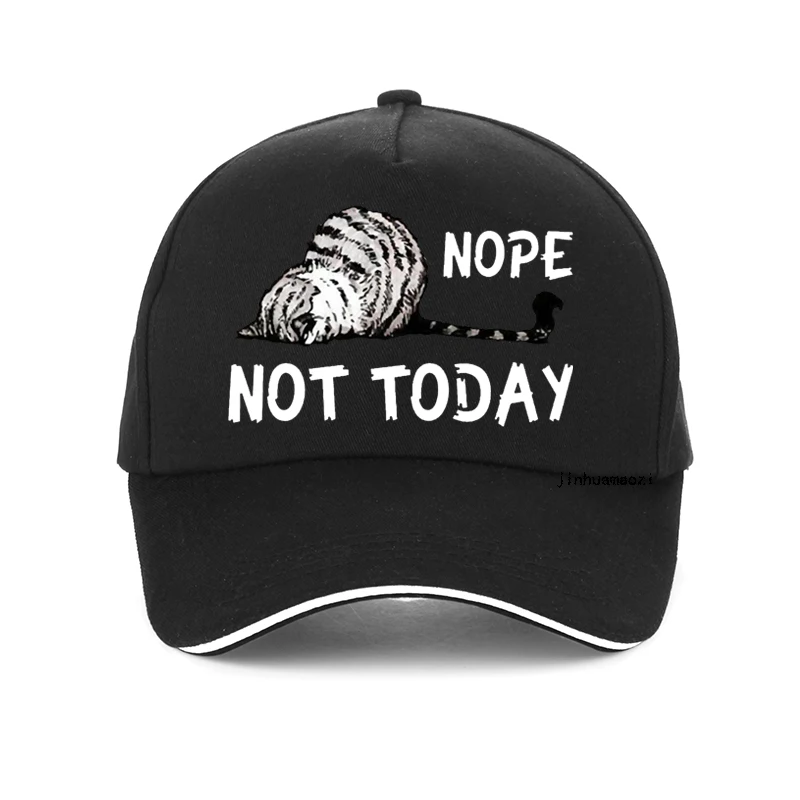 

Nope Not Today cat Baseball Cap Cartoon Cute Cat female hats Adjustable snapback caps