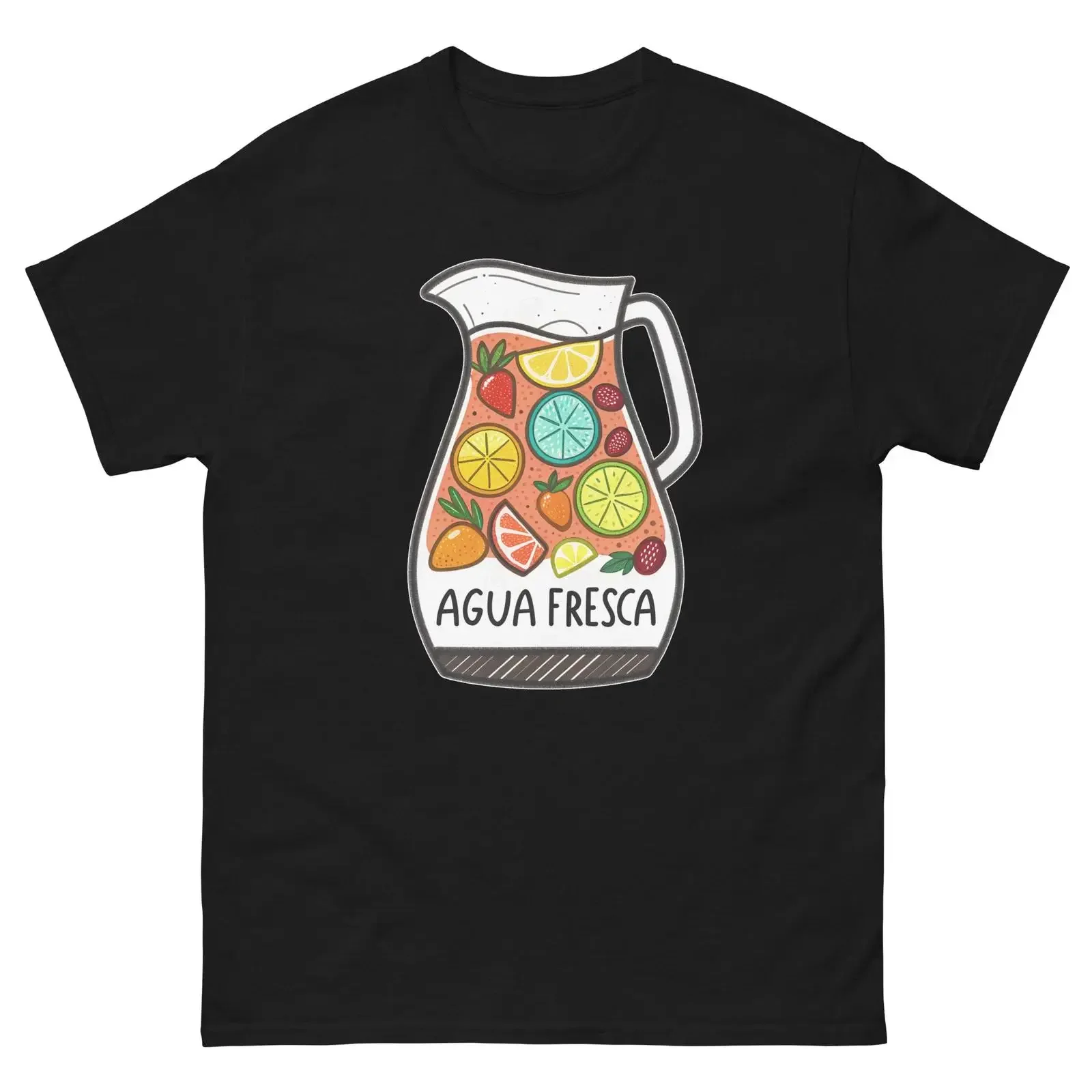 Agua Fresca Drink Delicious Popular Beverage T Shirt vintage Washed graphic Casual fashion Stylish Slightly Stretched