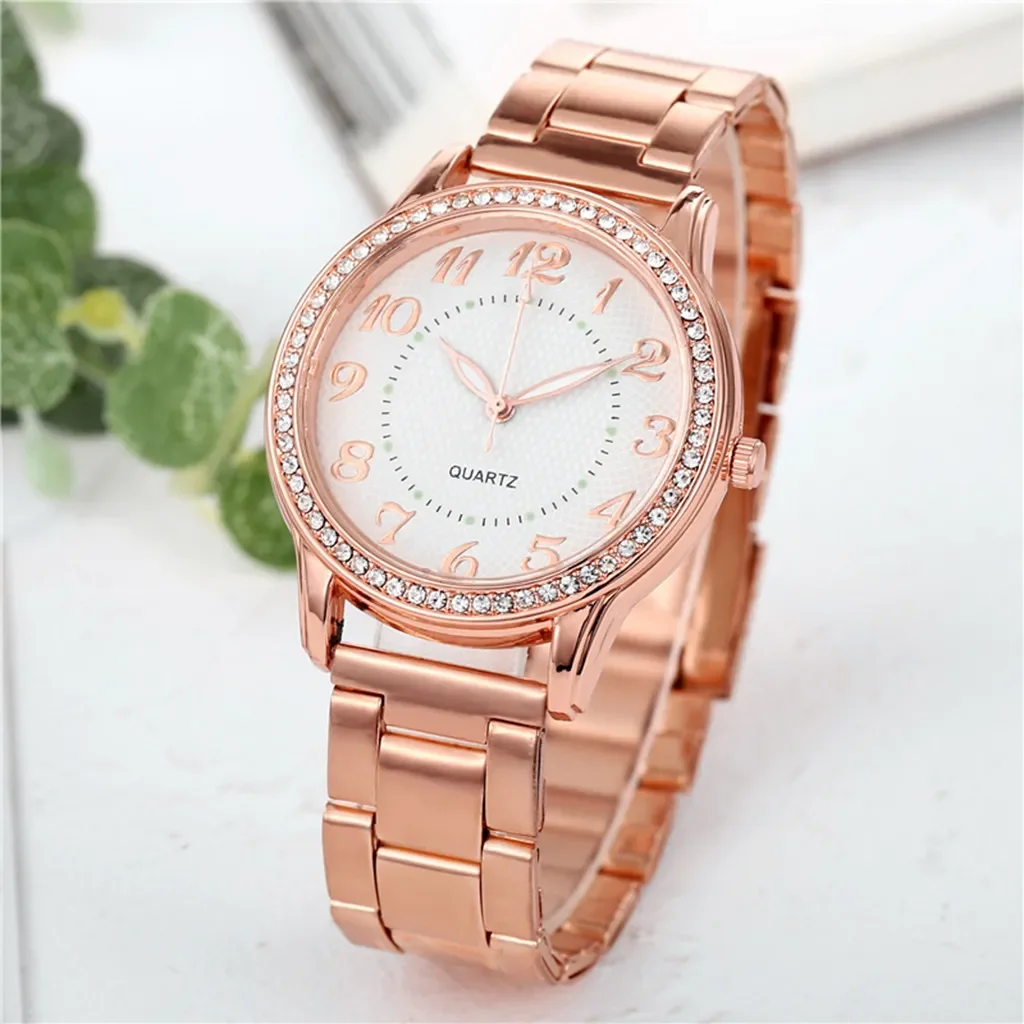 

Luxury Watches Quartz Watch Stainless Steel Dial Bracele Watch Fashionable Simple Style Quartz Wristwatch Reloj Mujer Relogio