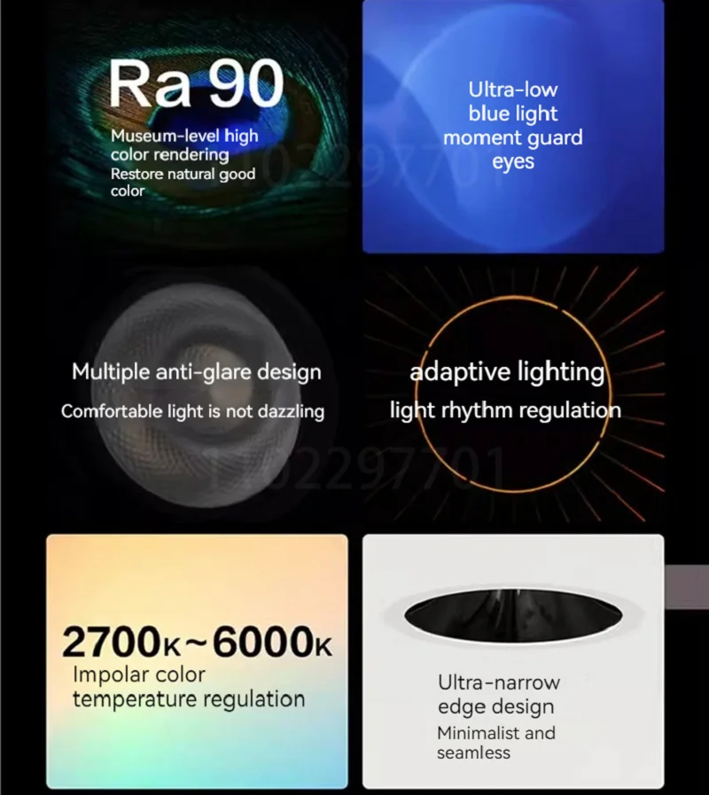 Aqara-foco inteligente T3 Zigbee, atenuación redonda, ángulo de haz de luz 15 °, 24 °, 36 °, 80 °, atenuación de iluminación adaptativa para el hogar