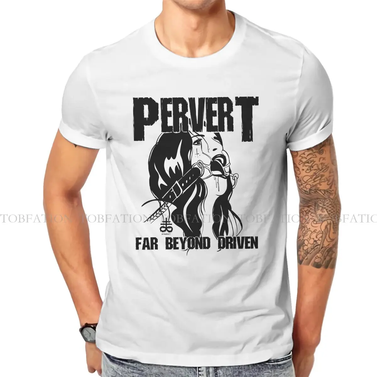 BDSM Hentai Sexy Newest TShirt for Men Pervert Far Beyond Driven Pure Cotton T Shirt Hip Hop Birthday Gifts OutdoorWear