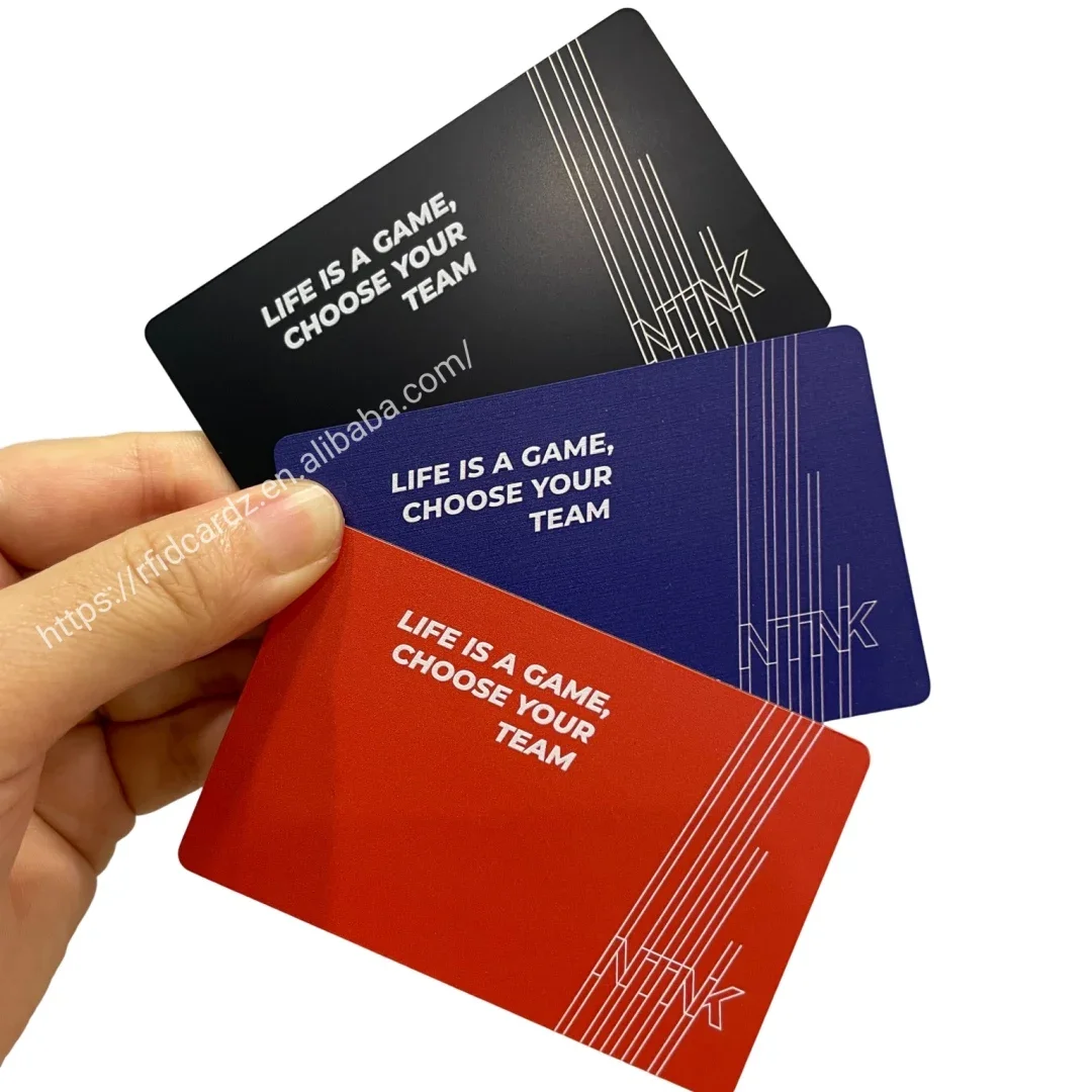 Smart NFC Black QR Code Business Card Metal with NFC Chip Embedded Custom Stainless Steel Metal Digital NFC Card