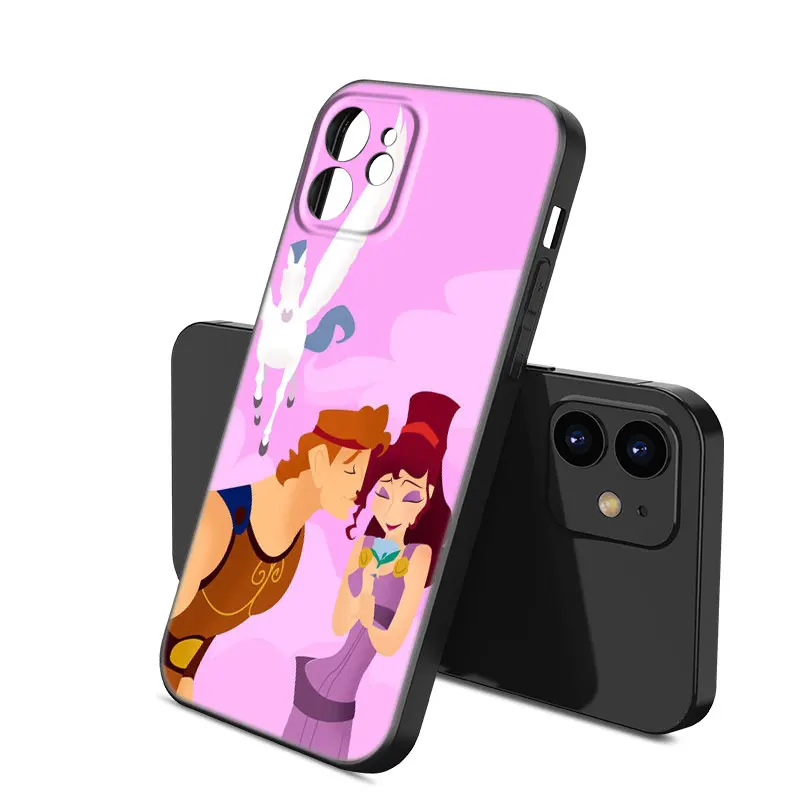 Disney Hercules Phone Case For Apple iPhone 12 13 Mini 11 14 15 Pro Max 7 8 Plus X XR XS SE 2020 2022 Black Silicone Case