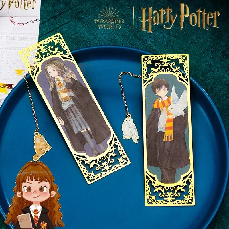 Anime Figure Harries Birthday Gift Potters Metal Bookmark Gryffindor Student Ruler Stationery Gift Christmas Surprise Gifts