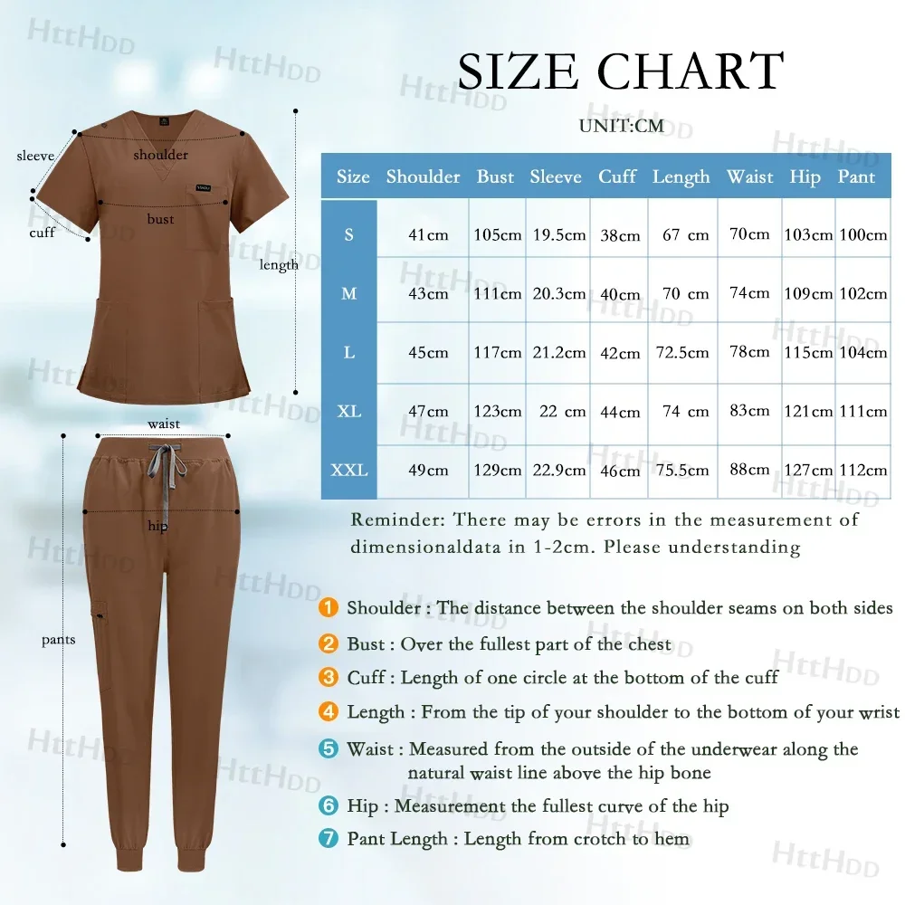 Arts Verpleegkundige Medische Uniformen Shirt Scrubs Vrouwen Jogger Set Ziekenhuis Accessoires Operatiekamer Operatiekleding Heren Werkkleding Nieuw