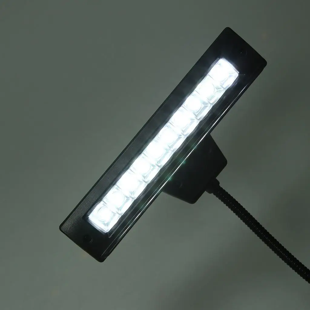 Music Stand Light  Clip Table Lamp Neck Reading Light Black