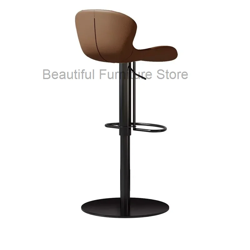 

Designer Make Up Bar Stool Living RoomSwivel Outdoor Saddle Stool Bar Chair Barber Banqueta Restaurant Salon Furniture LJX40XP