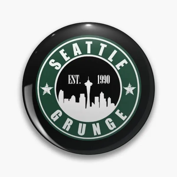 Seattle Grunge  Soft Button Pin Women Cartoon Brooch Decor Clothes Funny Lapel Pin Collar Metal Lover Hat Jewelry Creative Cute