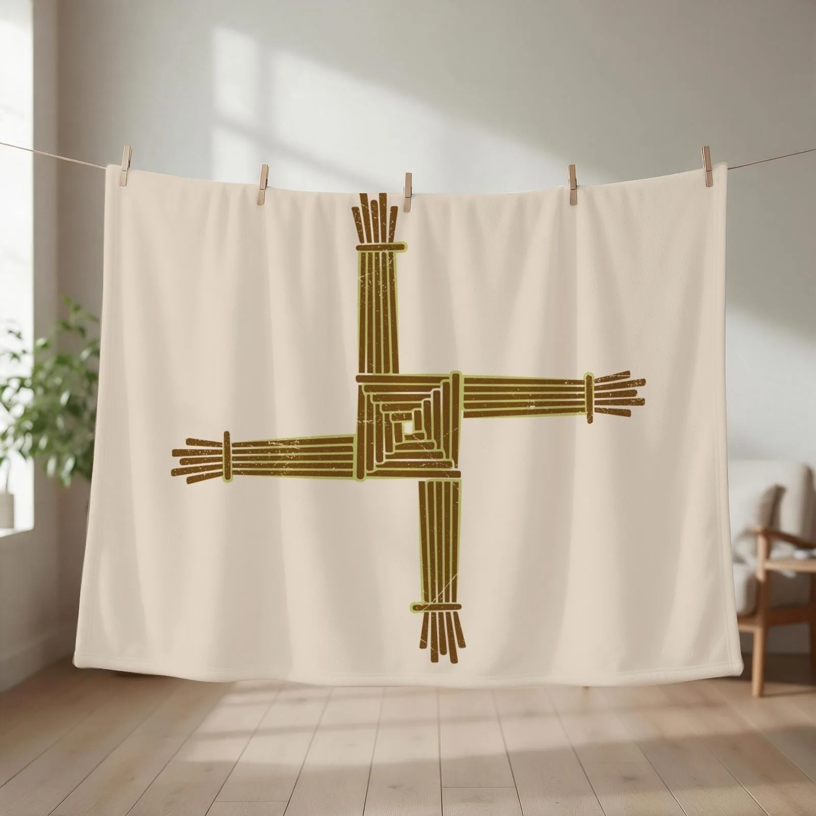 Celtic Symbols Brigid's Protection Gift Idea Throw Blanket Moving for winter funny gift Blankets Sofas Of Decoration Blankets