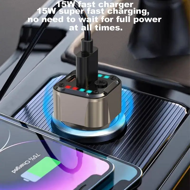 

Phone Charger For Car 2 Ports Car Charger Adapter PD/QC3.0 Cell Phone Automobile Chargers For Most Phones 50W Fast Charging Car