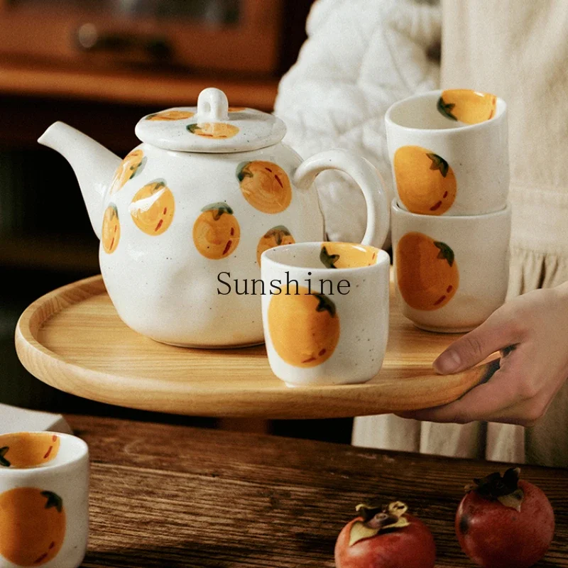 

Ceramic teapot teacup combination household tea set