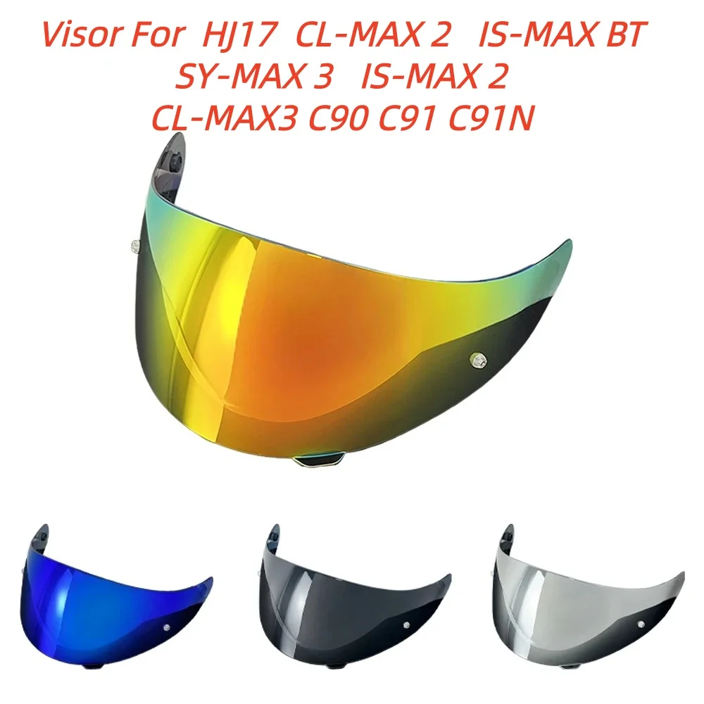 Moto Helmet Shield Visor Anti Fog UV Cut Lenses for HJC HJ17 C90 C91 C91N CL-MAX 2/3 IS-MAX BT SY-MAX 3 IS-MAX 2 Motorcycle Helm