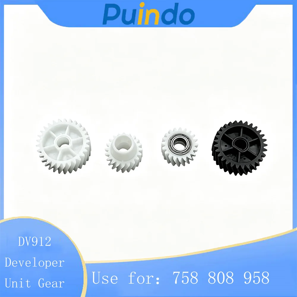 1set 4PCS Compatible DV912 Developer Unit Gear for Konica Minolta Bizhub 758 808 958 DK912K Developer Unit Drive Gear