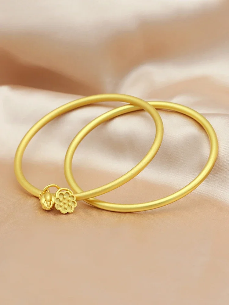 Простой браслет из песочного золота с самодисциплиной, женский браслет из титановой стали, легкий роскошный нишевый изысканный браслет серии Mori