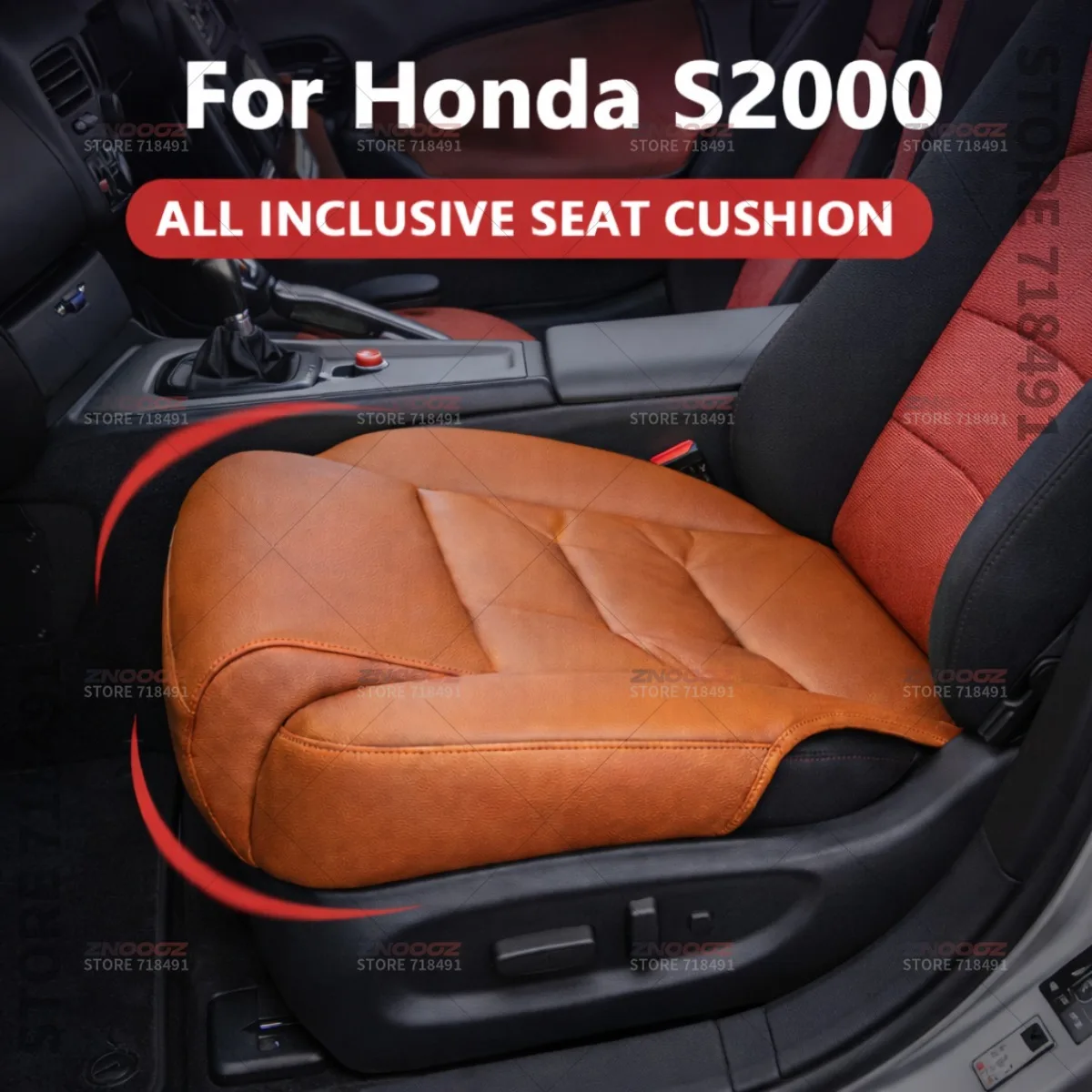 

For Honda S2000 Car Seat Leg Support Extension Seat Cover Memory Foam Extender Cushion Interior Accessories