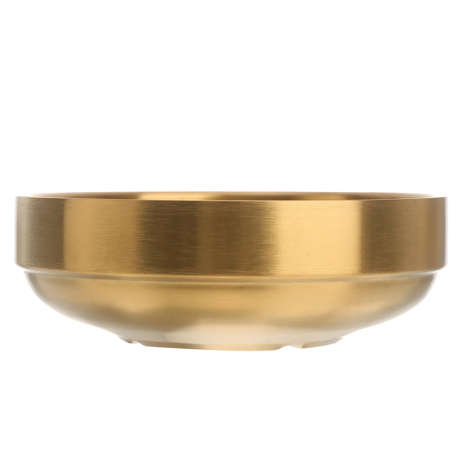 

Thickened Soup Bowl 19 Cm Stainless Steel Serving Bowls Noodle Ramen Household Utensils Rice 304 Double Insulated Metal Snack