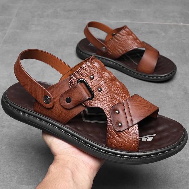 Men Office Open Toe Shoes Sandals Non slip Slippers Male Footwear Mens Summer Outdoor Shoes AliExpress 322
