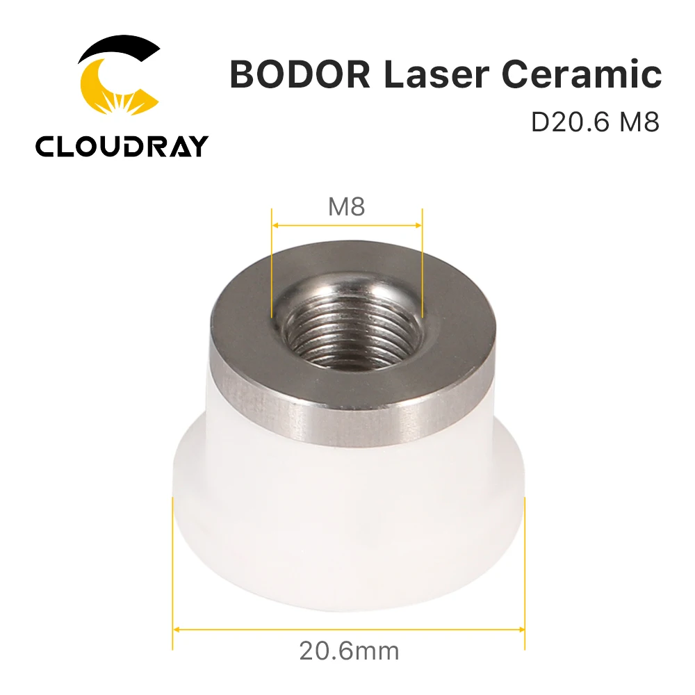 Cloudray OEM Bodor Laser Ceramic Bodor D20.6 3D Laser Head Nozzle Holder Sensor Part for 1064nm FIber Cutting Head