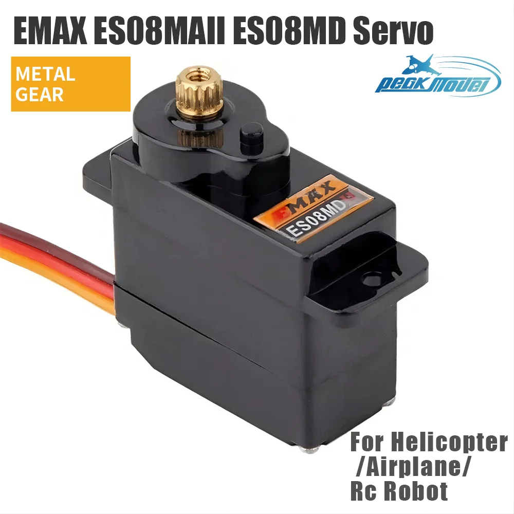 EMAX ES08MAII ES08MD II Metal GEAR Digital Servo up sg90 ES08A ES08MA MG90S TREX 450 Helicopter Airplane Rc Robot