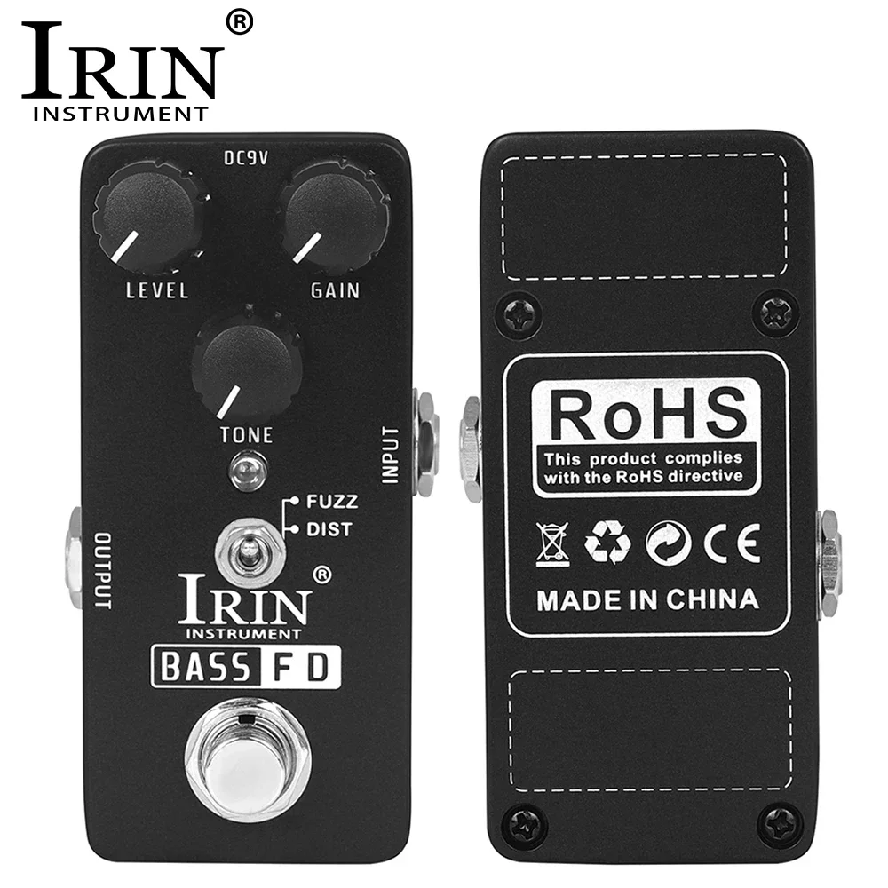 

IRIN RS-22 BASS FD педаль с режимом Fuzz/искажения, педаль для создания басовых гитар, Запчасти и аксессуары для настоящей байпас гитары