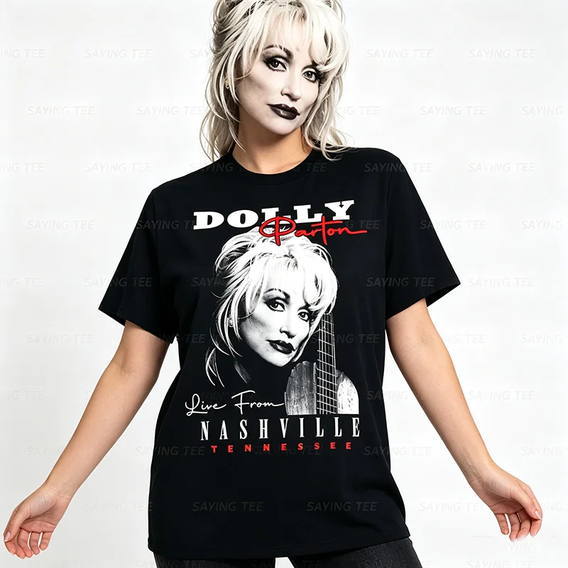 Dolly Parton Live aus Nashville, Tennessee Foto-Porträt T-Shirt – Detail 5