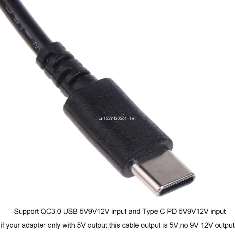 كابل محول USB C إلى DC5.5x2.1mm لتشغيل سريع للأجهزة الرقمية دروبشيب