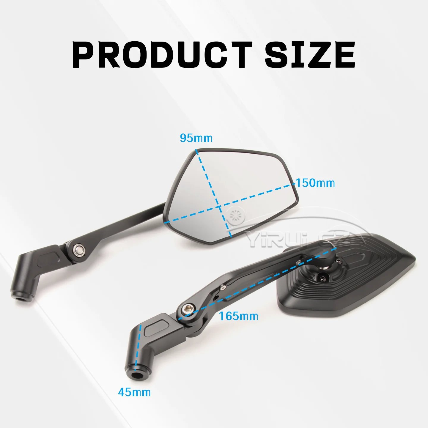دراجة نارية مرآة الرؤية الخلفية الألومنيوم قابل للتعديل الجانب مرايا الرؤية الخلفية 800MT 2021-ل CFMOTO 450MT 700MT 800MT-X 450 700MT 2024-