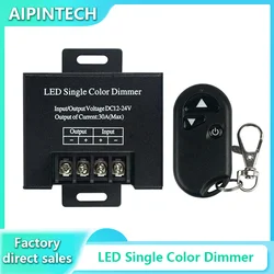 Touch Dimmer Single Color LED Controller DC12V 24V 8A 3 Channel Wireless RF Remote Controller for Single Color LED Strip Lights