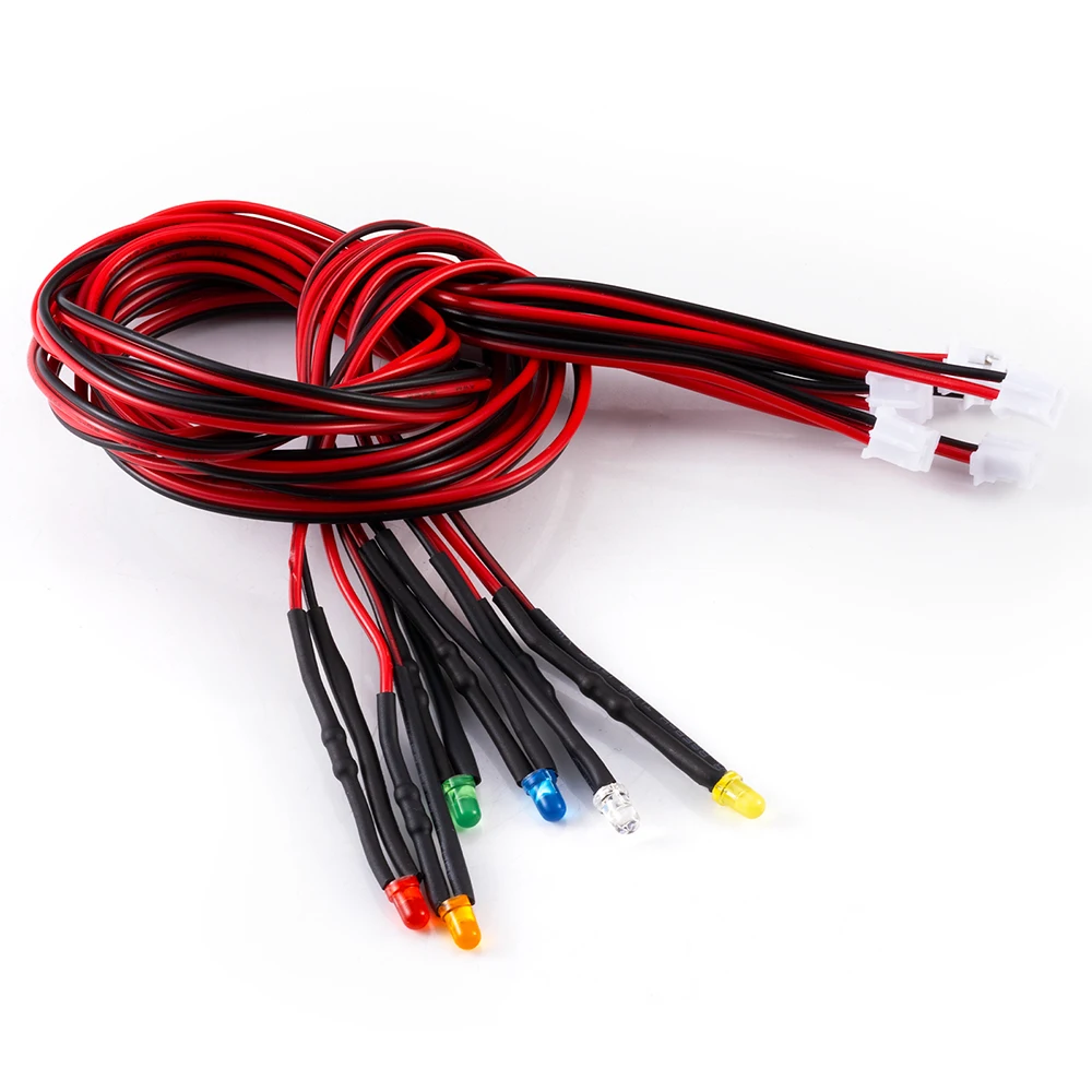 AXSPEED 43 سنتيمتر مصباح ليد المصباح الضوء الخلفي الهيكل مصباح PH2.0 التوصيل محطة سلك ل 1/14 تاميا مركبة يتم التحكم بها عن بُعد جرار ترقية أجزاء #1