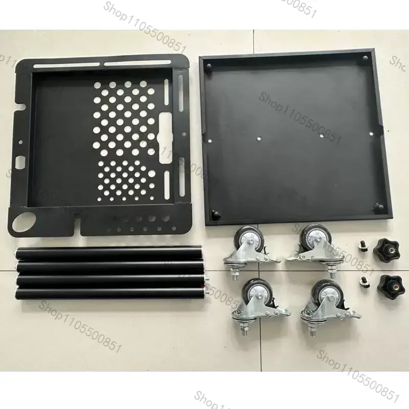 Car Dent Repair Storage Adjustable Height Tool Car Hook Mount 2-Layer Movable with Locking Wheels