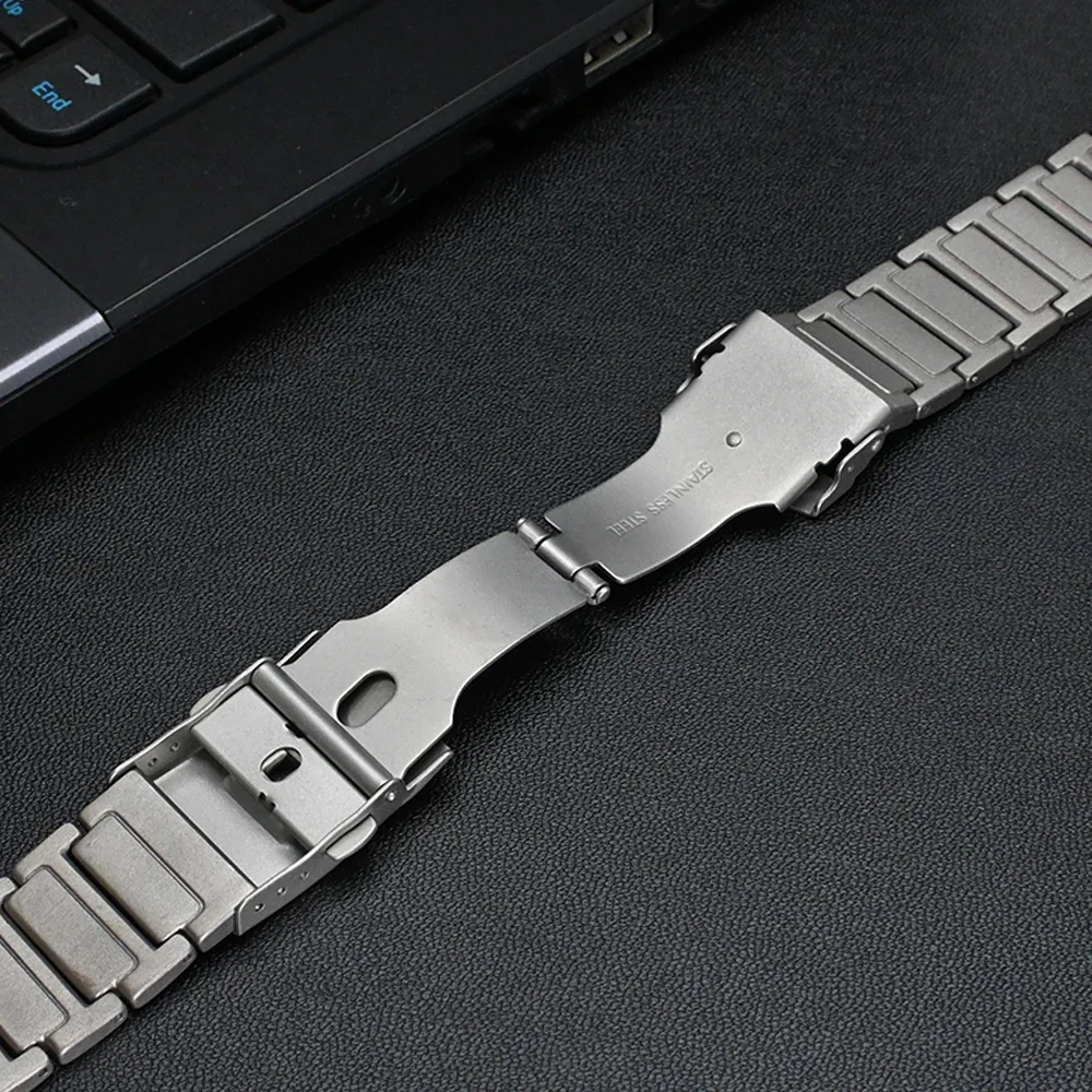 Titanium Metal WatchBand for Apple Watch Ultra 2 49mm 45mm 44mm 42mm Luxury Mens Strap for iWatch Series 9 8 7 6 5 4 Se Bracelet