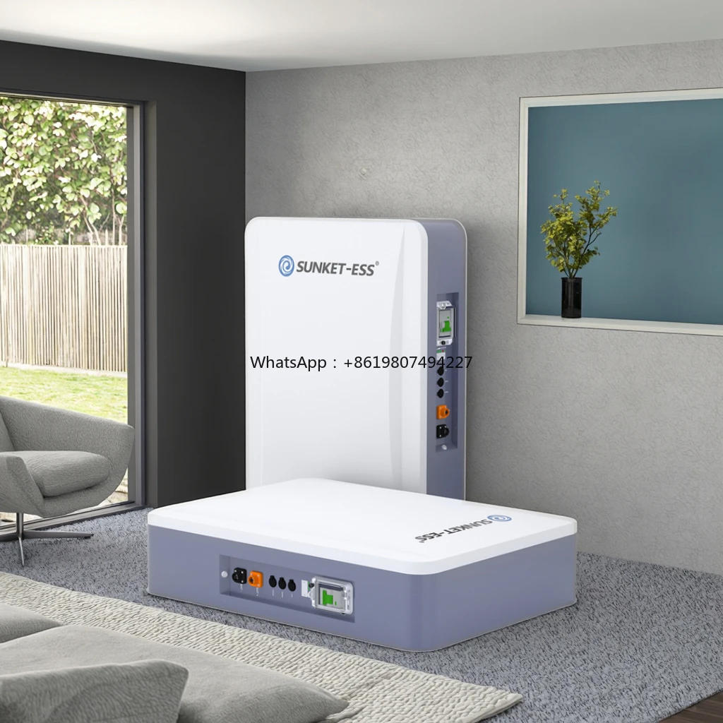

EU Stock 51.2V 200Ah 10kWh Split LiFePO4 Battery IP65 Protection Wall-Mounted Home Solar Power System BMS CAN