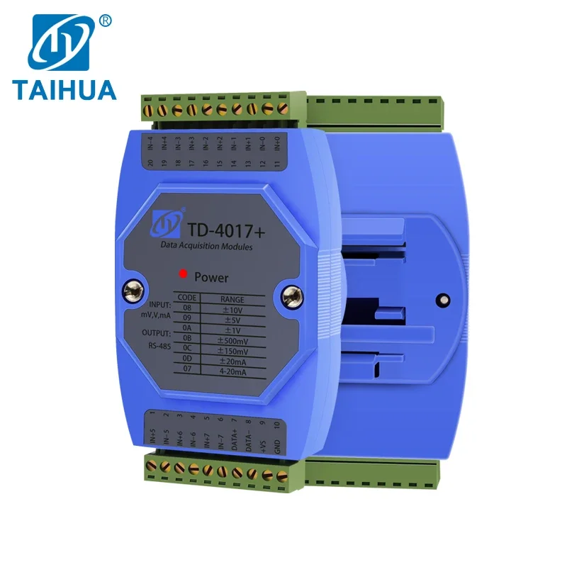 8-Channel Analog Input Acquisition Module, 4-20mA/0-10V Signals, High Precision for Industrial Data Collection