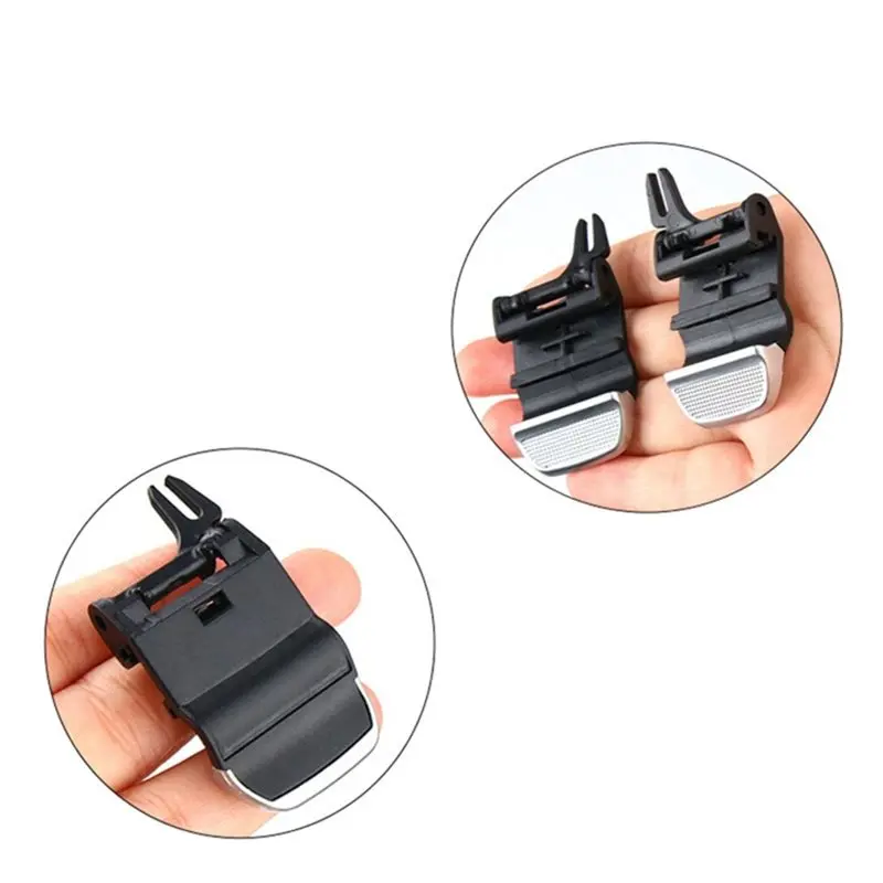 ac29-Car Rear Air Conditioner Vent Grille Tab Clip For Mercedes Benz EQC X297 EQE X294 X295 EQS X296 AC Vent Blade Slider Tabs