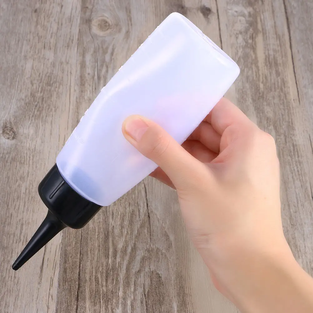 

6 Pcs Dry Cleaning Bottle Hairdressing Rinse Container Applicator for Pointed Mouth Plastic Dye Empty