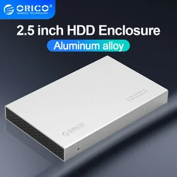 ORICO Aluminium harde schijfbehuizing 2,5 inch HDD-behuizing SATA naar USB3.0 Externe harde schijf HDD-box voor 2,5 