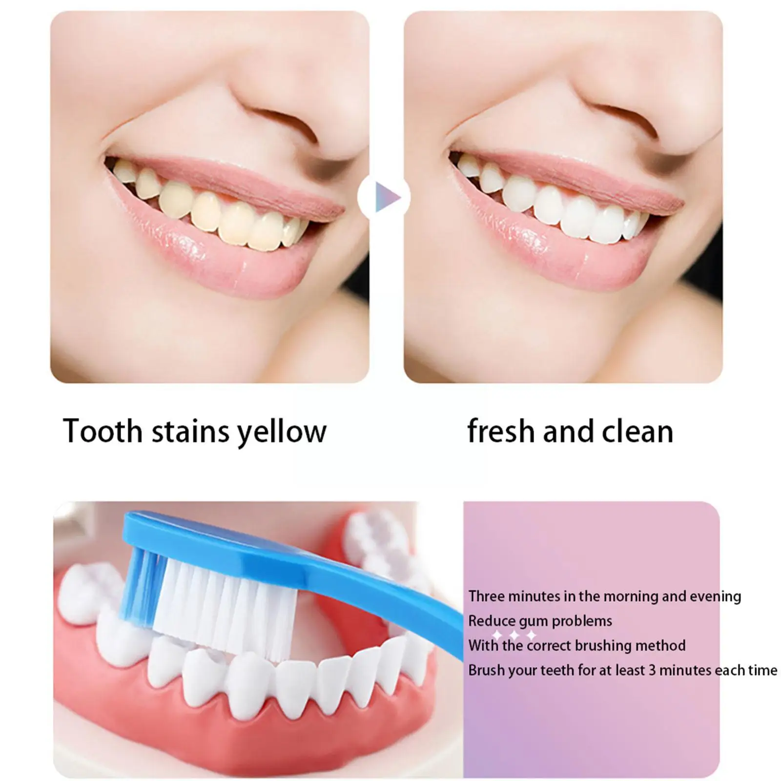 100g Dazzling White Toothpaste Fresh Breath Niacinamide To Remove Bad Care Breath Remove To Toothpaste Tooth Teeth Stains T A7D6