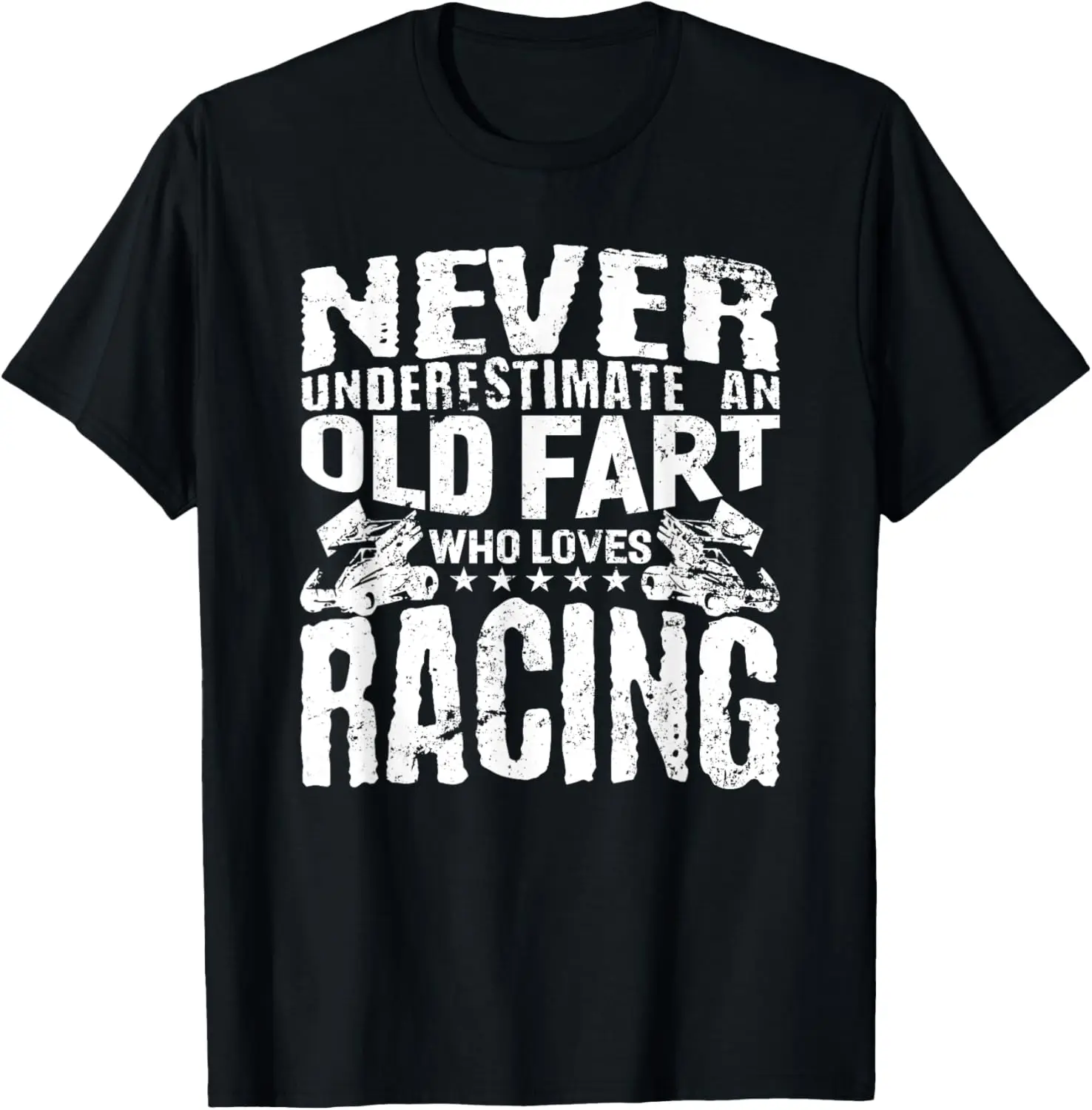 Dirt Track Racing Funny Race Grandpa Dad T-Shirt