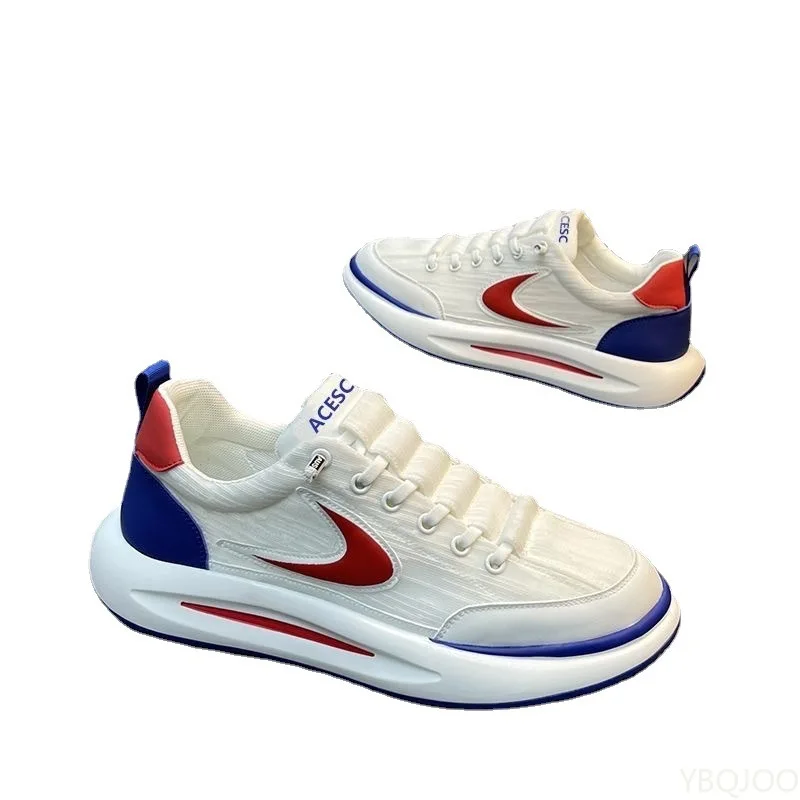 حجم كبير الربيع والخريف جديد سميكة وحيد الارتفاع زيادة أحذية رجالية عادية المتخصصة الاتجاه تنوعا أحذية رياضية مسطحة للرجال #6