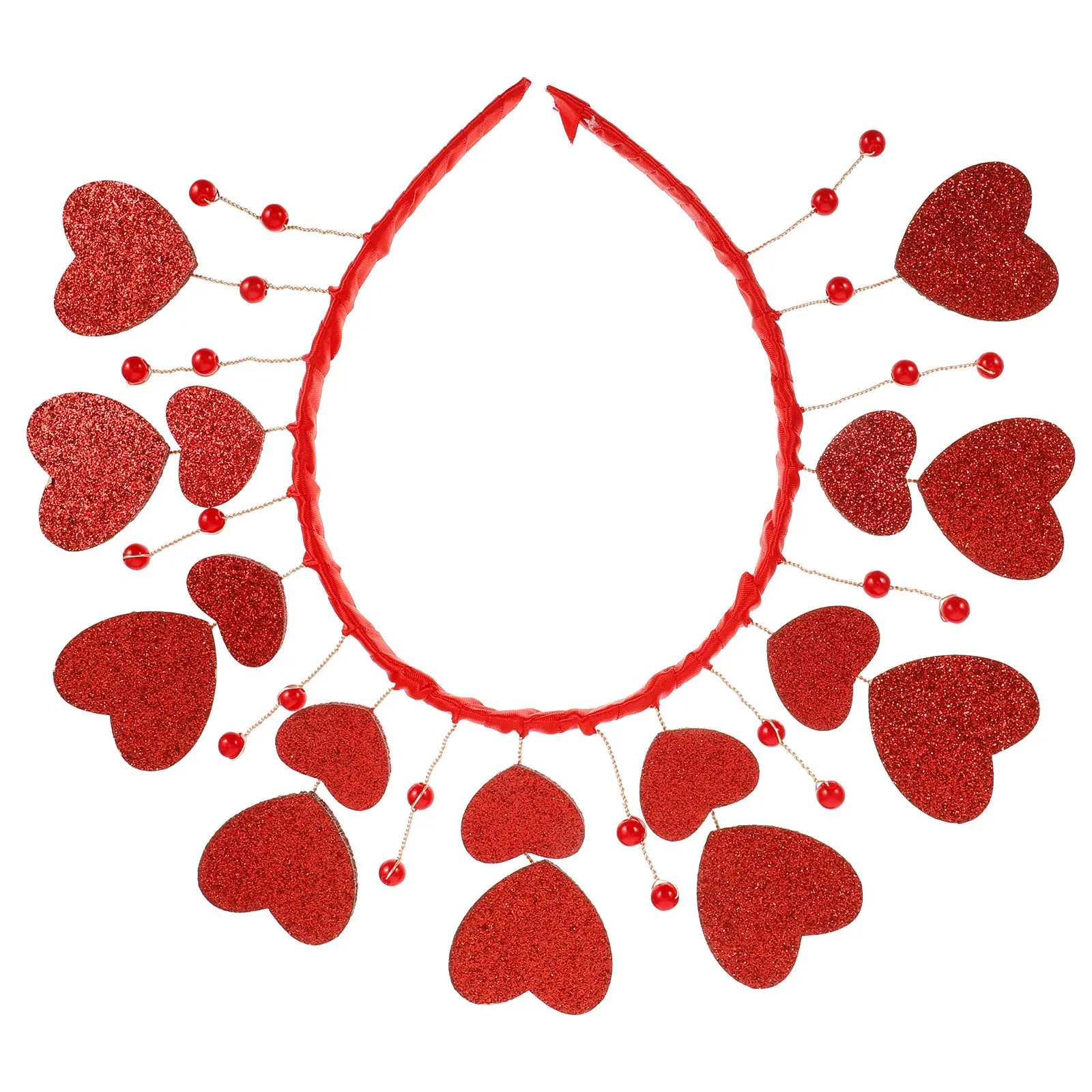 

Heart Headband Valentines Day Romantic Wedding Hairband Party Headband Festival Hair Decor Wedding Hair Hoops Festival Headbands
