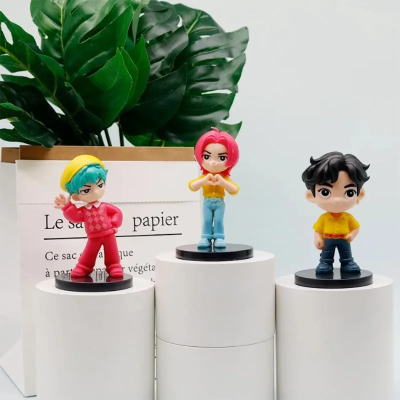 جديد 10 قطعة/المجموعة Kpop شيطان الصيادين نموذج لجسم لعبة الكرتون الألعاب الأجهزة الطرفية مكتب الديكور جمع أرقام لعبة مجسمة هدية