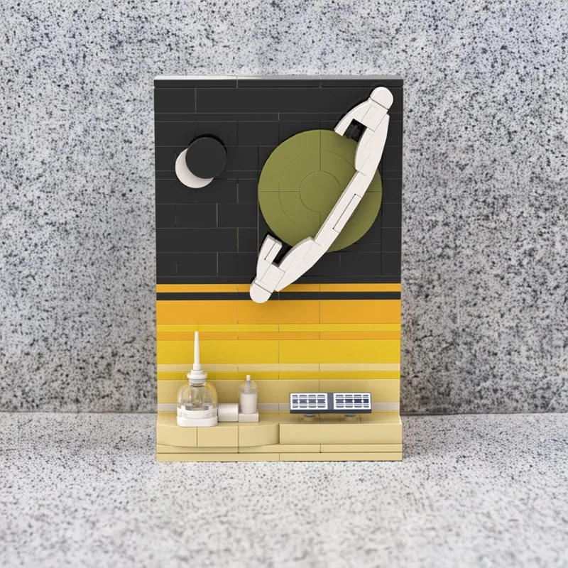 

197 шт. MOC Tales of the Space Age — титановая база, строительные блоки, обучающая космическая игрушка, улучшающая творчество для детей, подарок на день рождения