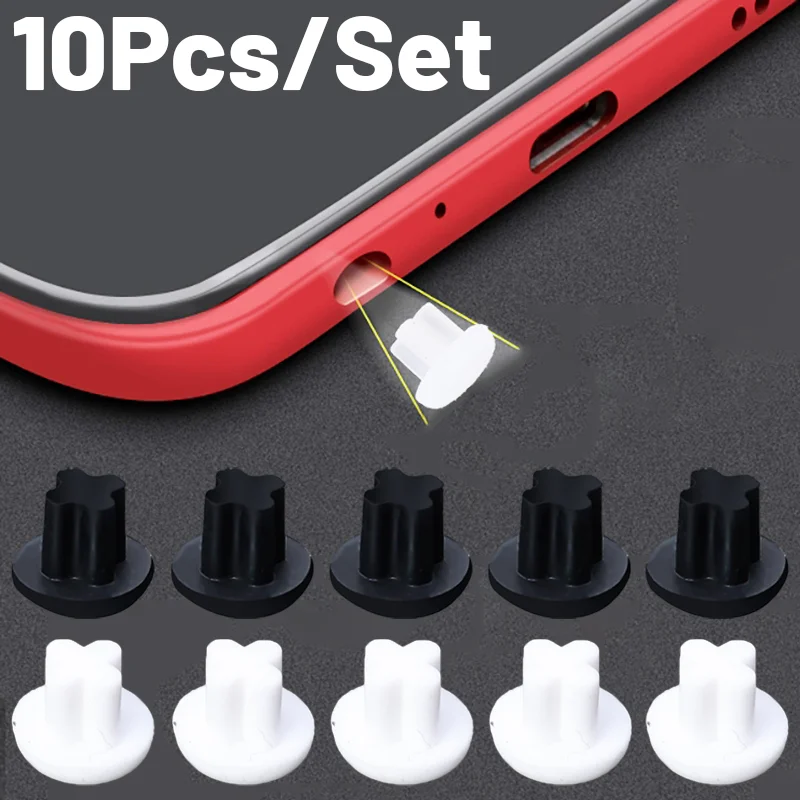 10/1pcs 3.5mm Silicone Headphone Jack Dust Plug Hole Plug Audio Microphone Interface Stopper Laptop Dust Plug Interface Cover