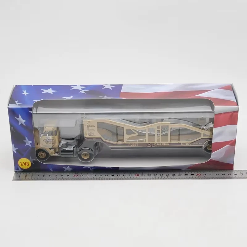 IXO Scala 1:43 GMC COE Carrier Rimorchio Modello di auto in lega Collezione statica Decorato Regali di festa Giocattoli
