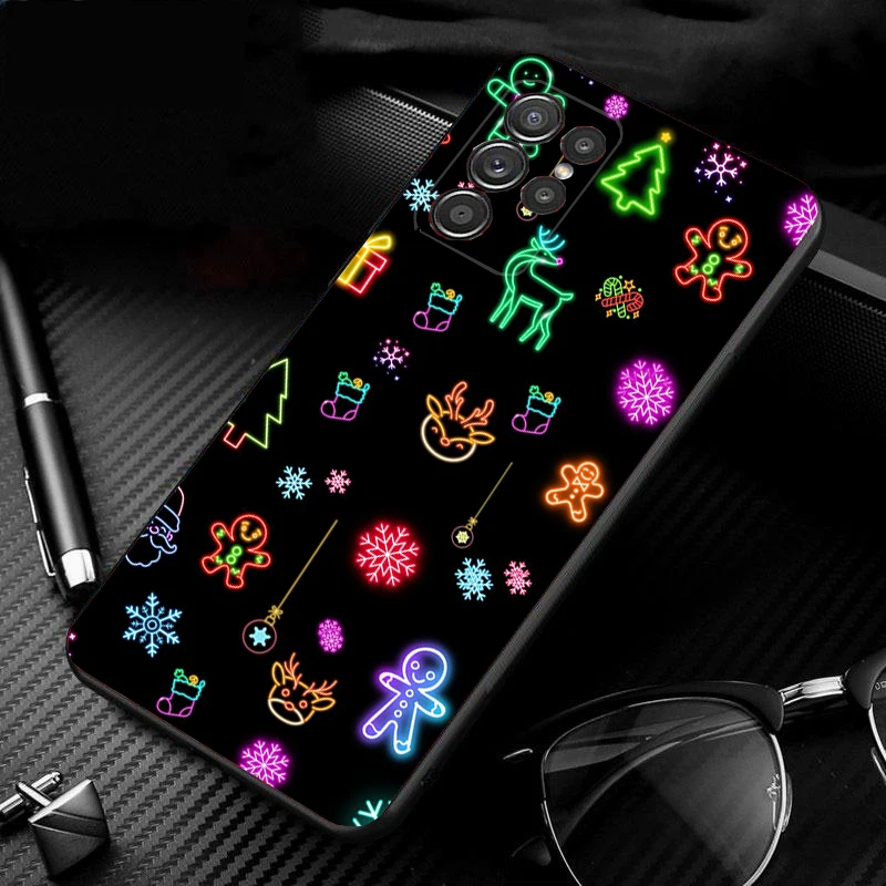 

Phone Case For Samsung Galaxy S25 S24 S23 S22 S21 Ultra S24 S23 S22 S21 S25 Plus S24 S20 FE Christmas Tree Light