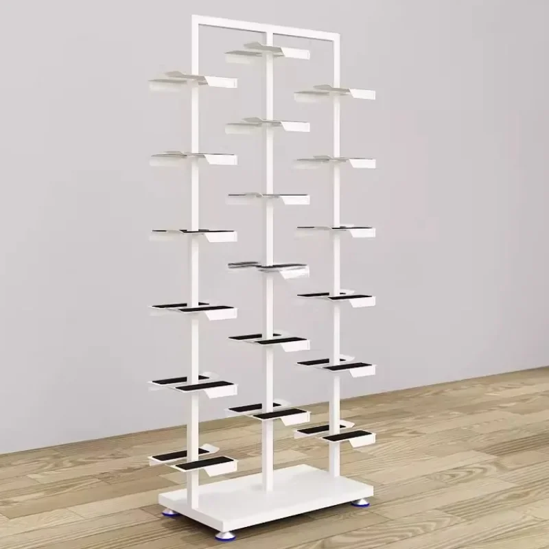 Shoe Footwear Display racks Easy To Install Sneaker Shoes retail display Double-Sided Storage Shelf For Basketball Shoes