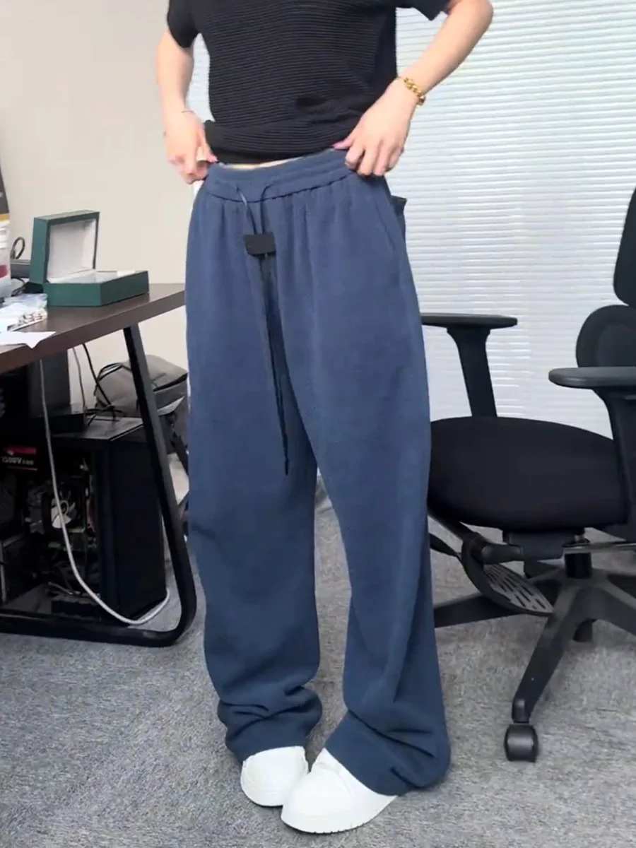 Spring Summer New Men's Fashion Snake Scale Pattern Breathable Soft Loose Casual Pants Straight Leg Pants Comfortable Fit