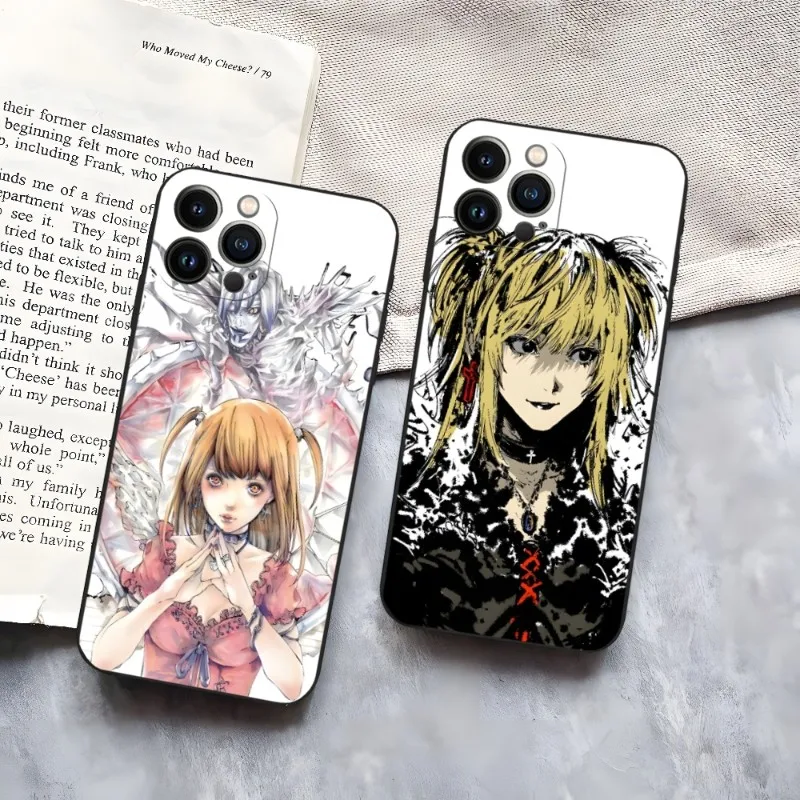 Misa Amane Rem Death Phone Case For Iphone 15 14 Pro 13 Mini 11 12 Max Xr X Xs 7 8 6 Plus Shockproof Back Cover