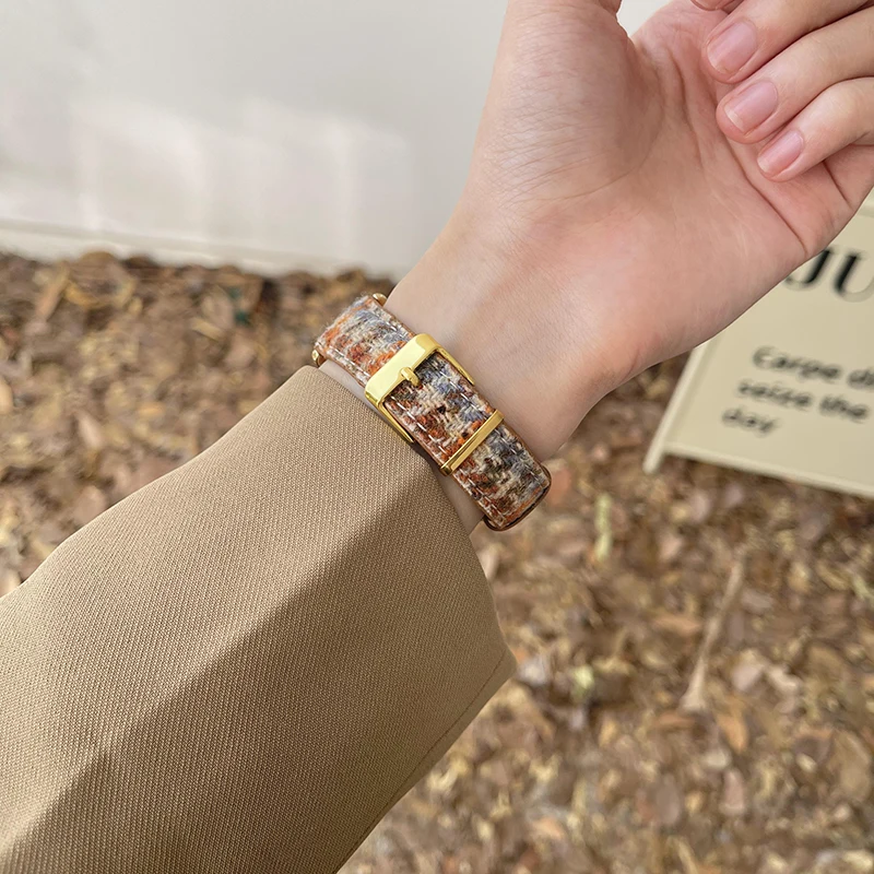 Apple Watch用レトロレザーストラップ,44mmバンド443849,iwatchシリーズ7 8 6 se 5 4