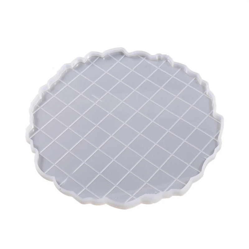 2023 New Irregular Fruit Plate Checkerboard Table Silicone Mold Round Rectangle Tray